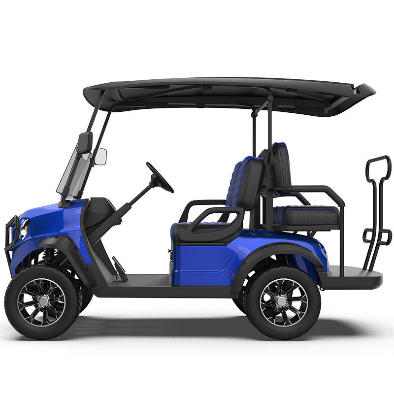 2024 New Pink Black Custom 4 Seater 6 Passenger Club Car Put into Bay Electric Golf Cart With 6 Volt Golf Cart Battery