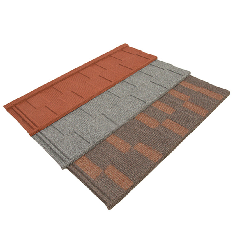 Metal Building Materials Tin Roof Mixed Colorful Stone Coated Steel Roofing Tiles