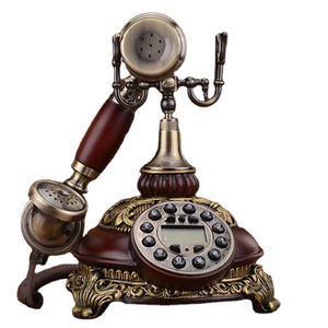 Old Fashion Fixed Button Antique Desk Vintage Corded Telephone Home Phone