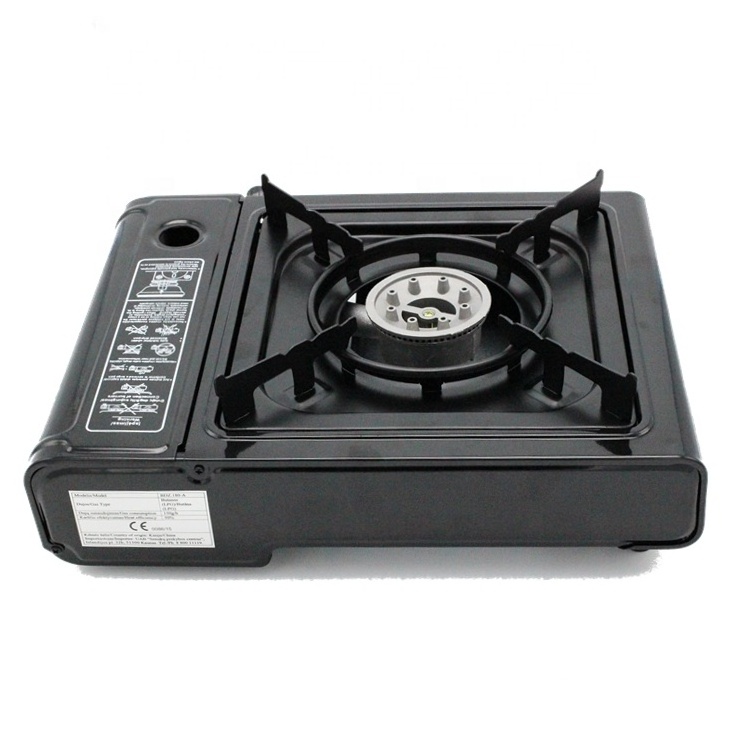 Hot Sale CE Approval Camping Kitchen Cooking Accessories Single Burner Butane Portable Camping Gas Stove With Case