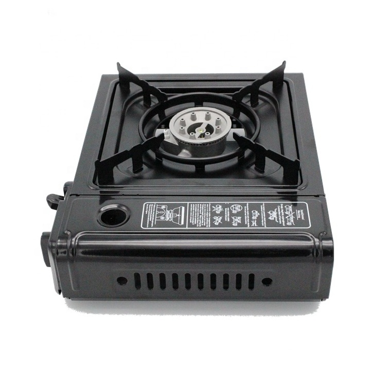 Hot Sale CE Approval Camping Kitchen Cooking Accessories Single Burner Butane Portable Camping Gas Stove With Case