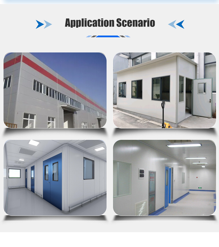 Waterproof Insulation Rock Wool Board Pu Polyurethane Sandwich Panel Wall Insulated Panels