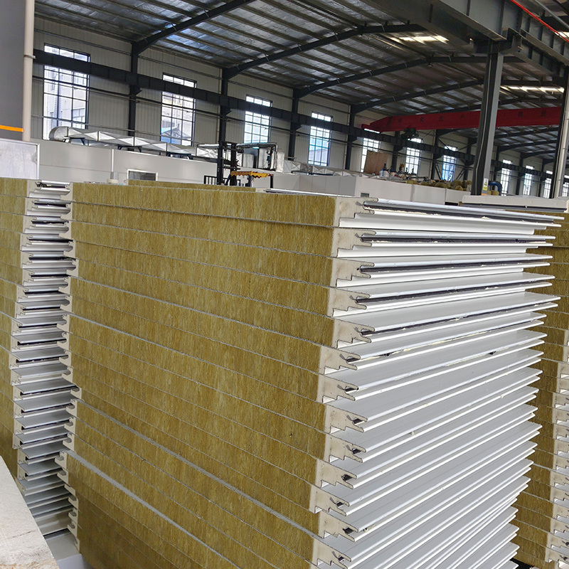 Fast Delivery Rock Wool Insulation Board Sandwich Panel Pu Polyurethane Foam Sandwich Panels