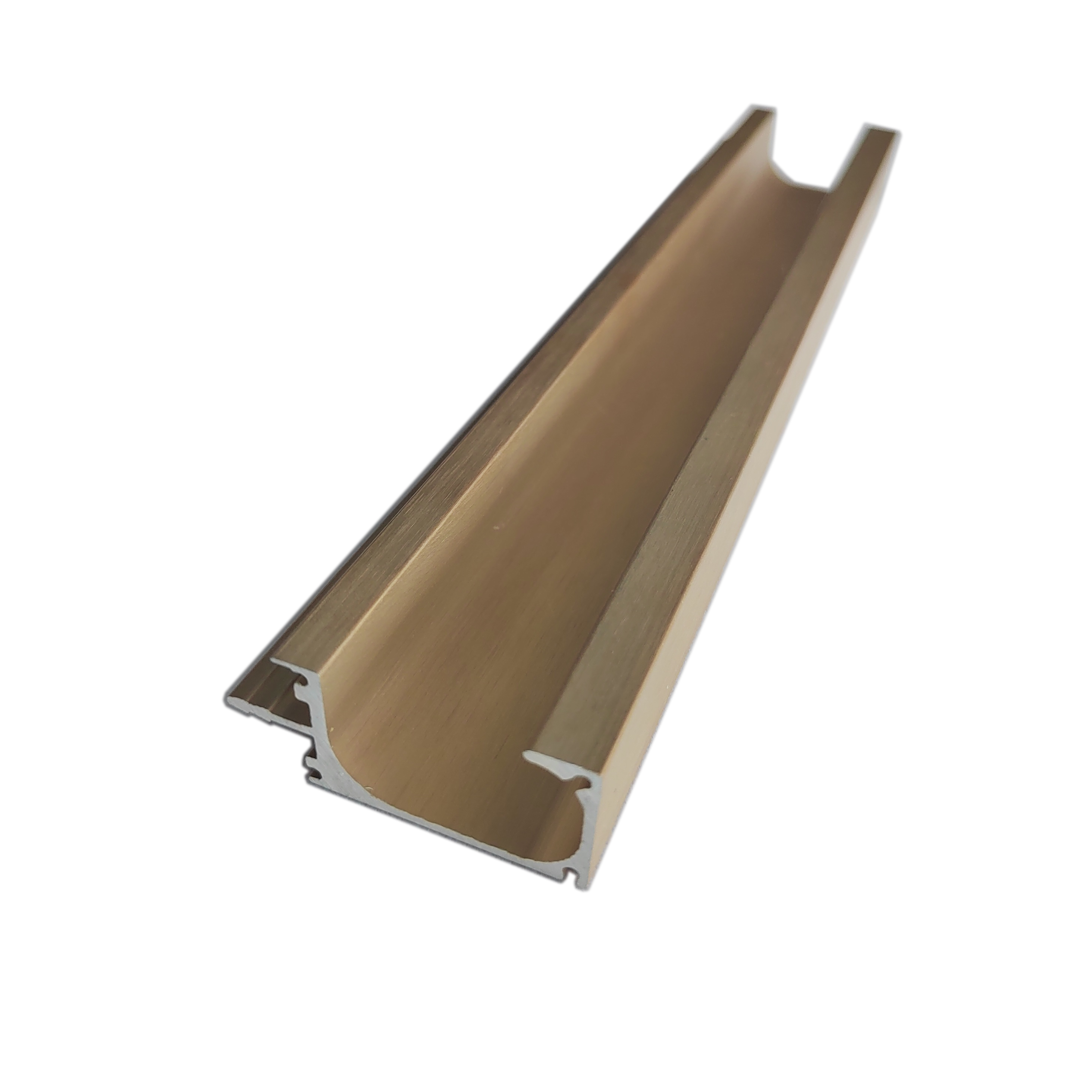 China Wholesale Cabinet Handle Brushed Gold Aluminium Profile For Kitchen Cabinets