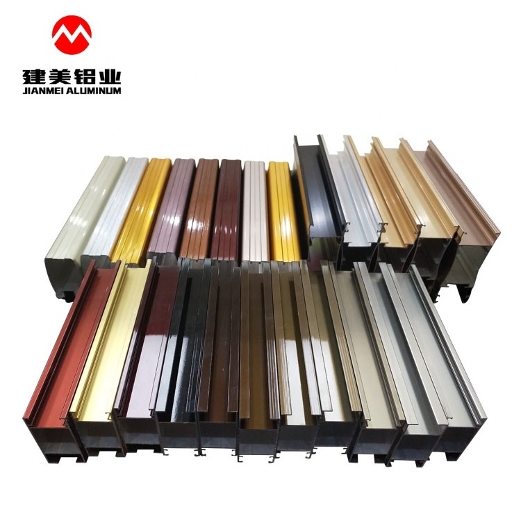 Customized aluminium profile extrusion beams manufacturers Electrophoresis anodizing aluminium profile