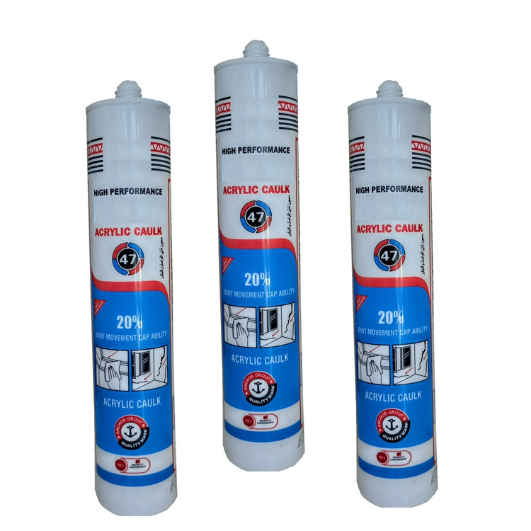 Water Base White 3m Acrylic Caulking Sealant Tube 600ml For Windows And Doors