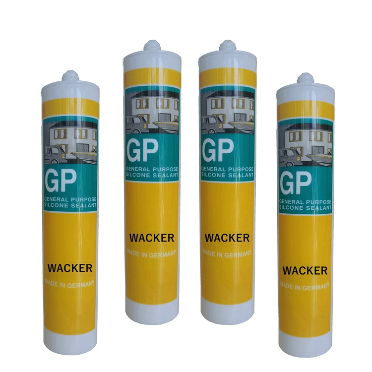 Good Weather Resistance Odorless Gp Silicon 300ml Transparent Acetic Gp Silicone Sealant