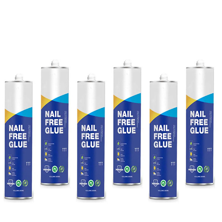 Best price liquid nails construction adhesive free nails glue Clear color no more nails silicon sealant