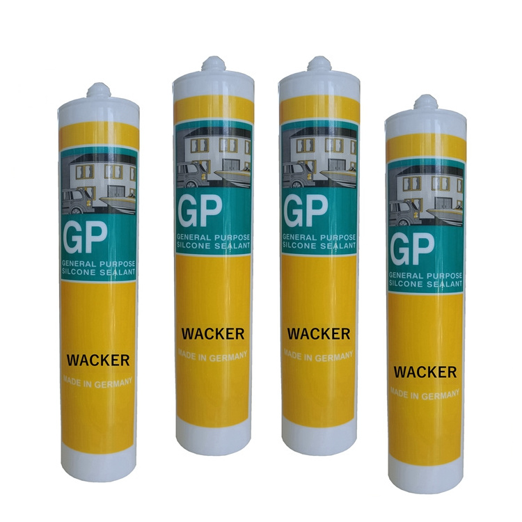 Good Weather Resistance Odorless Gp Silicon 300ml Transparent Acetic Gp Silicone Sealant