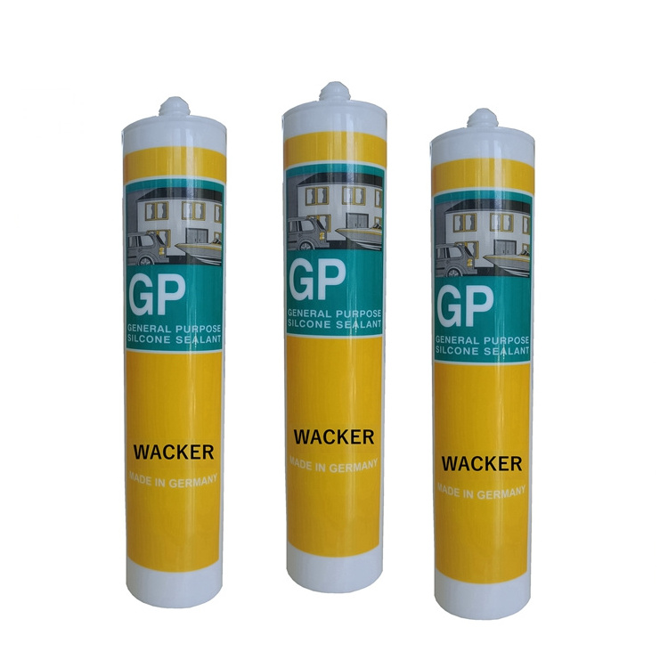 Good Weather Resistance Odorless Gp Silicon 300ml Transparent Acetic Gp Silicone Sealant