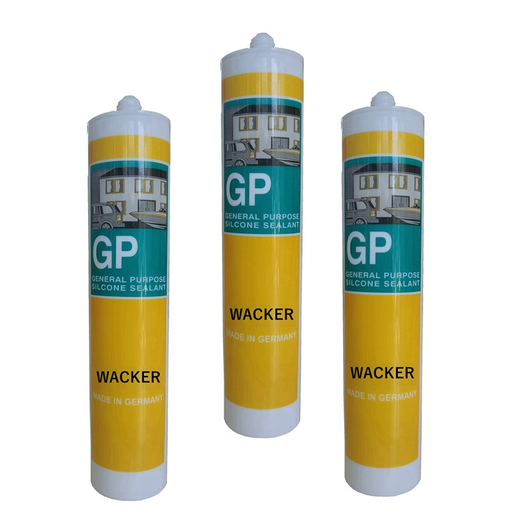 Good Weather Resistance Odorless Gp Silicon 300ml Transparent Acetic Gp Silicone Sealant