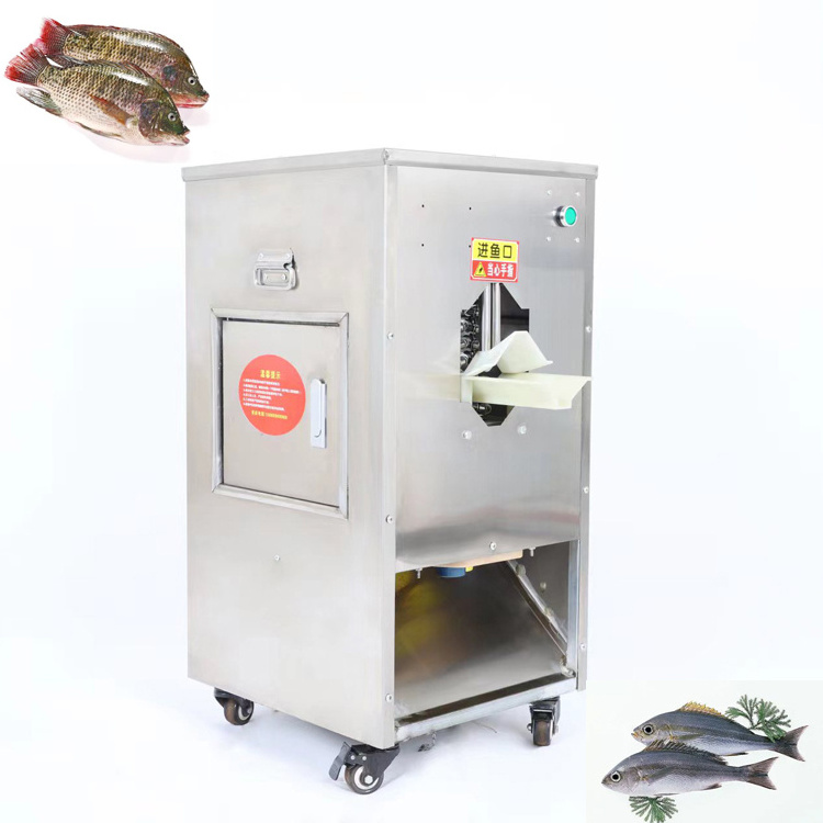 Electrical Automatic Fish Processing Equipment Fish Scale Remover Killing Scraping Descaling Gutting Machine