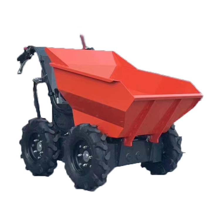 Agricultural Hand-held Gasoline Dump Truck  Orchard Farm Mini Crawler Transport  Dumper Truck