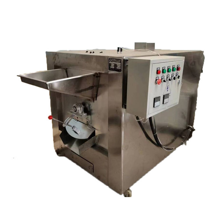 Electric Rolling Chestnuts Coffee Bean Nut Peanut  Roasting Machinery Oven Sesame Cashew Nut Roasting Machine