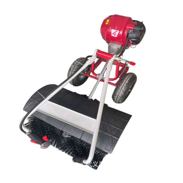 Mini Cleaning Street Sweeper Gasoline Sports Playground Portable Combing Machine Artificial Turf Grass Sweeper