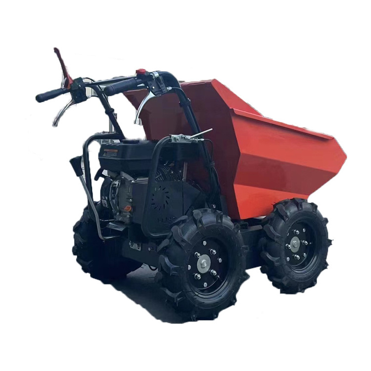 Agricultural Hand-held Gasoline Dump Truck  Orchard Farm Mini Crawler Transport  Dumper Truck