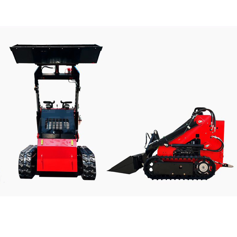 Construction Mini Crawler Dumper Truck Loader Crawler Mini Skid Steer Loader Compact Utility Steer Skid Track Loader