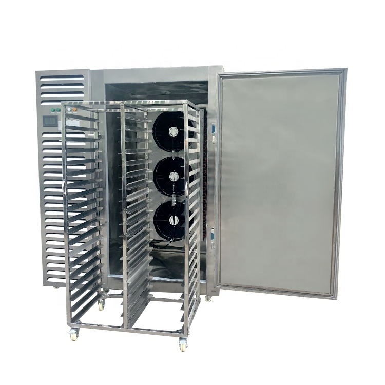 Industrial stainless steel 1100 L fast blast freezer quick freezing cabinet frozen french fries freezer machine