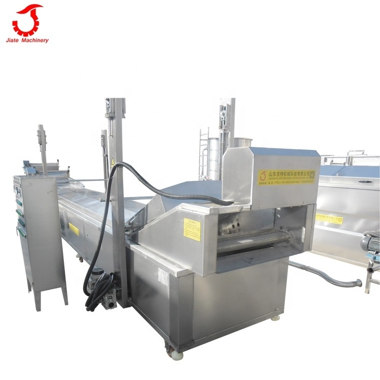 Continuous automatic fish frying machine professional fryer manufacturer