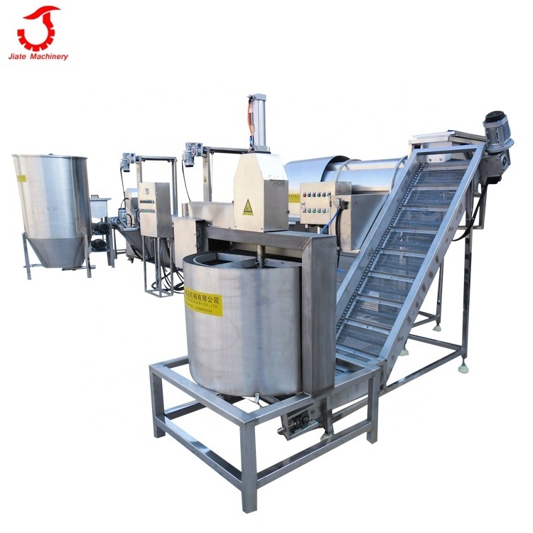 Continuous automatic fish frying machine professional fryer manufacturer