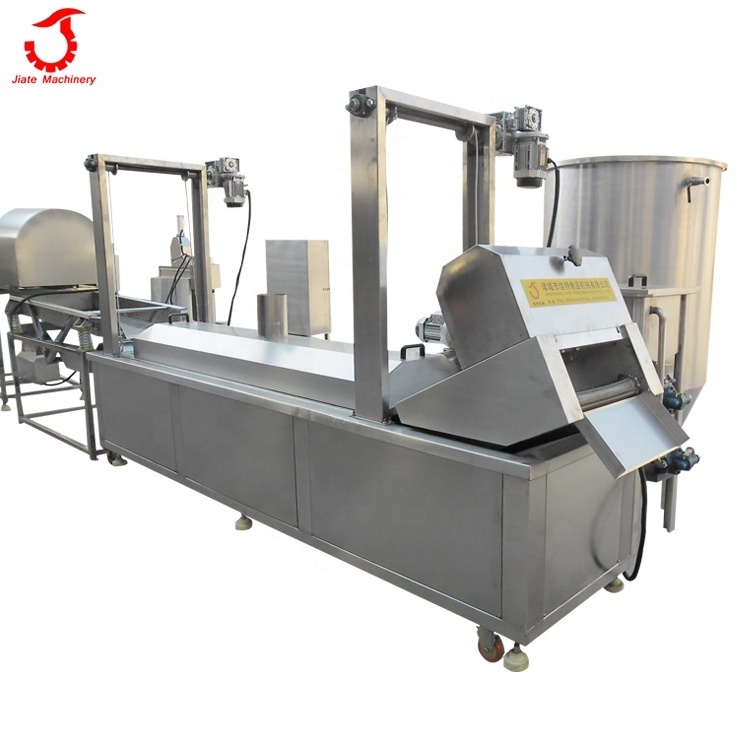 Continuous automatic fish frying machine professional fryer manufacturer