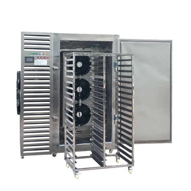 Industrial stainless steel 1100 L fast blast freezer quick freezing cabinet frozen french fries freezer machine