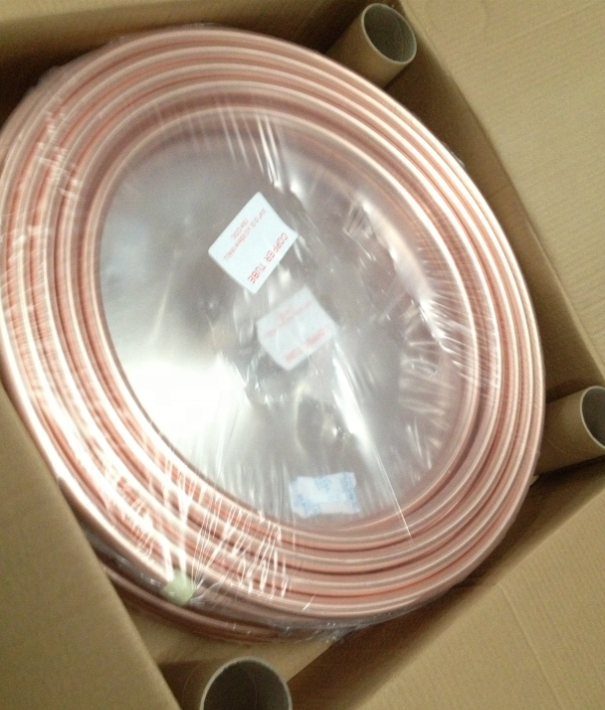 ASTM B280 C10100 C11000 Flexible 3/4 3/8 7/8 Inch Copper Air Conditioning Pipe Pure 99.95% Copper Pipe