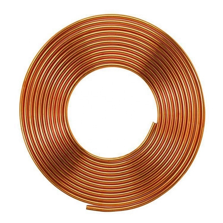 ASTM B280 C10100 C11000 Flexible 3/4 3/8 7/8 Inch Copper Air Conditioning Pipe Pure 99.95% Copper Pipe