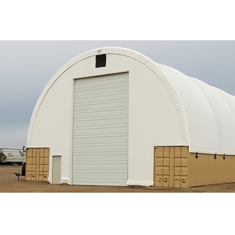 Wholesale cheap C2040 container shelter 20FT 40FT PVC fabric dome storage shelter waterproof steel structure shelter for storage