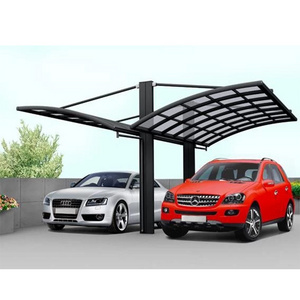 customization Strong Aluminum Structure carport free standing polycarbonate roofing car parking tent metal frame canopy