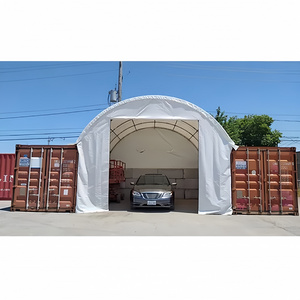 Wholesale cheap C2040 container shelter 20FT 40FT PVC fabric dome storage shelter waterproof steel structure shelter for storage