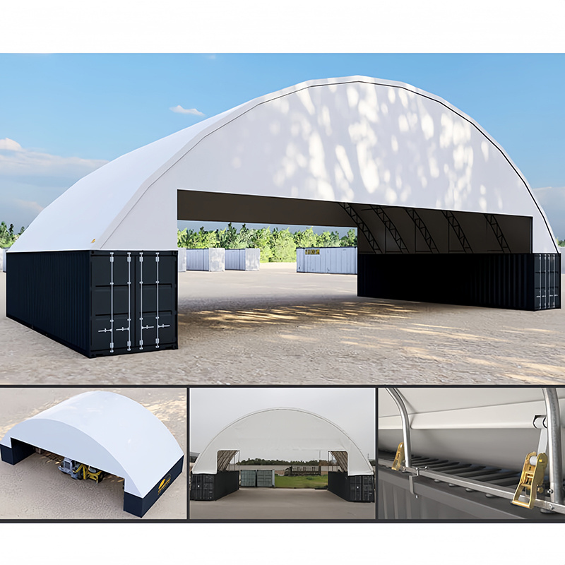 Hot Sale C2020 Wide Outdoor Quick Assembly Container Canopy Container Shelter Waterproof Tent for Warehouse