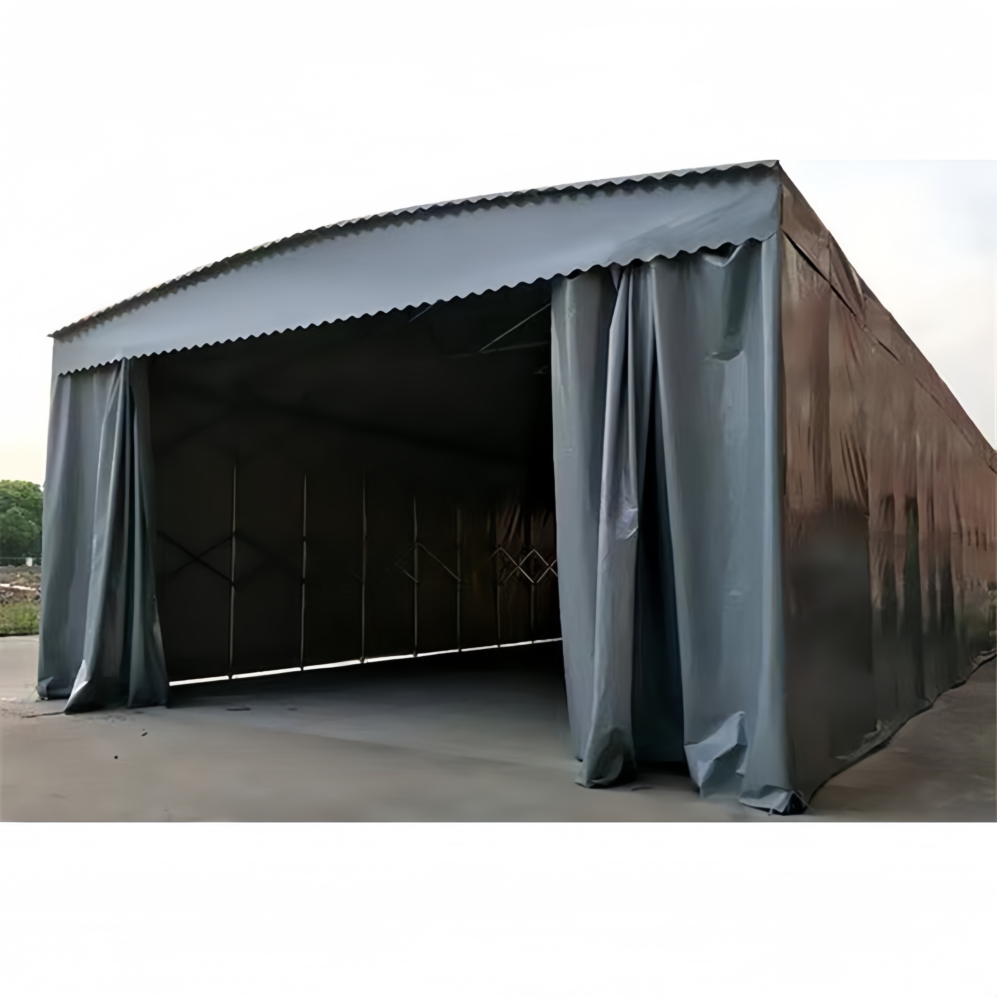 Hot Sale Outdoor Folding Large Storage Tent Canopy Push And Pull Waterproof Car Wash Tent Movable Parking Tent for Sale