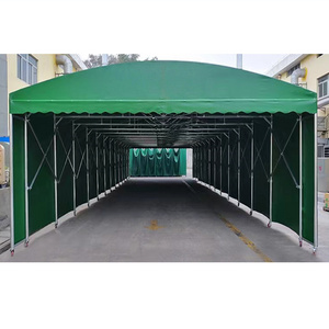 Outdoor Warehouse Awning Construction Site Mobile Push-pull Canopy Shed Construction Awning Parking Push and pull Sunshade Tent