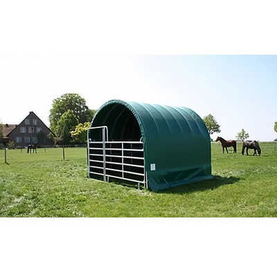 Portable 4mx4m Waterproof Fabric Livestock Shelter Cattle Canopy Animal Livestock Pvc Horse Sheep Tent Shed Shelter For Sale