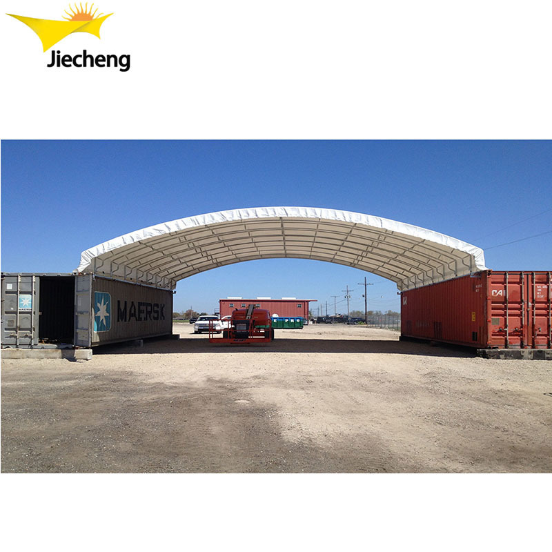 Wholesale cheap 40ft container canopy C2040 shipping container roof shelter pvc retractable shelter for container loading