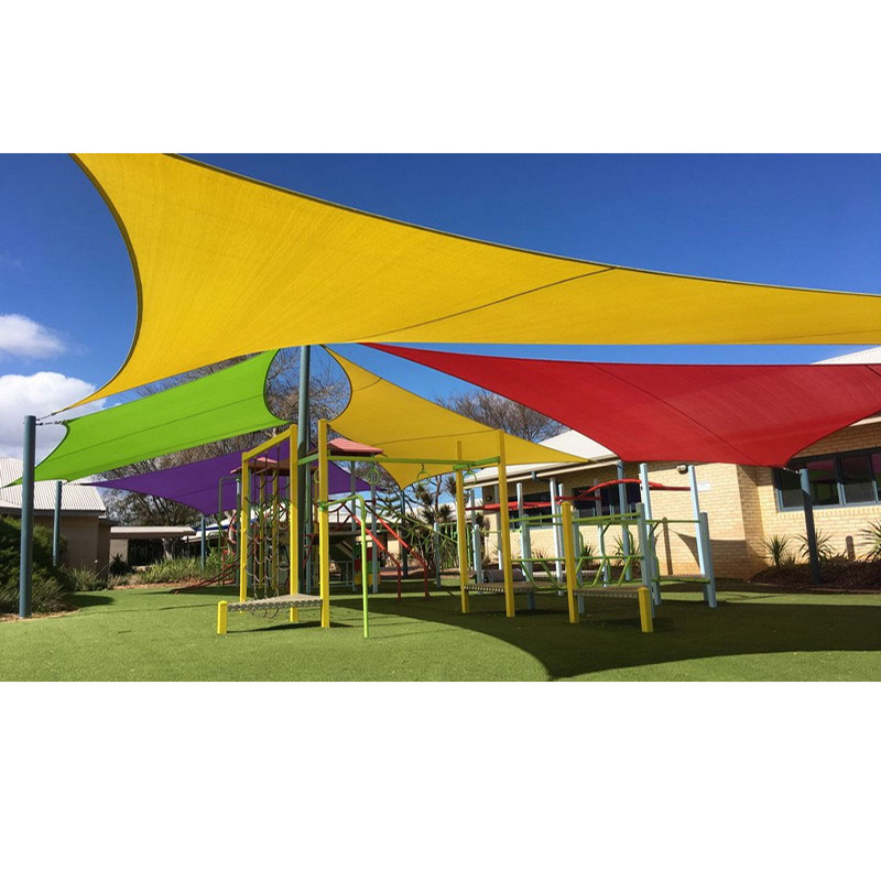 Wholesale HDPE custom rectangle waterproof shade sail Canopy Patio Backyard Garden outdoor sun shade sail big size sunshade sail