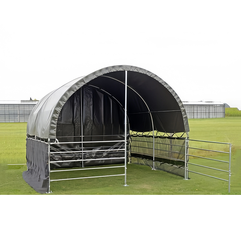 Portable 4mx4m Waterproof Fabric Livestock Shelter Cattle Canopy Animal Livestock Pvc Horse Sheep Tent Shed Shelter For Sale