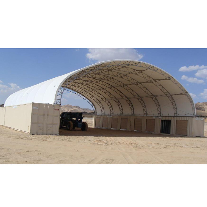 On Sale Single/Double Truss 40FT Portable Dome Container Shelter Storage Tent PVC Loading Shelter Shipping Container Shed Canopy