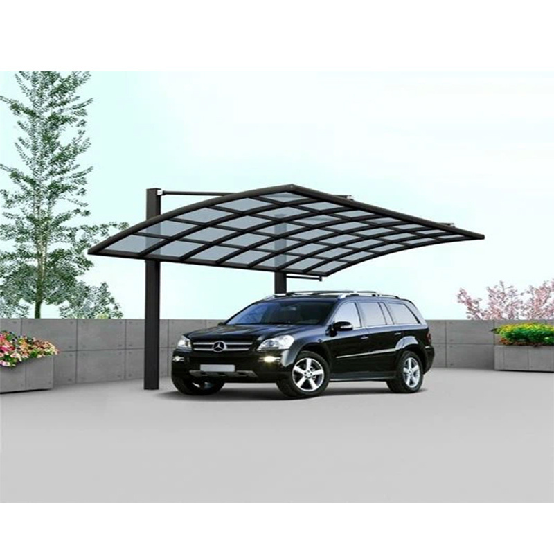 customization Strong Aluminum Structure carport free standing polycarbonate roofing car parking tent metal frame canopy