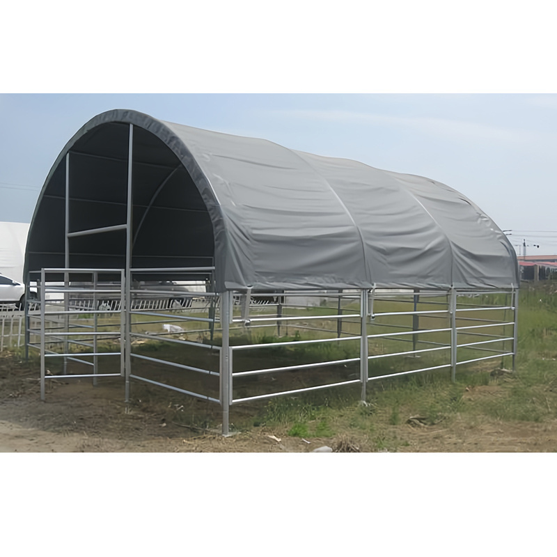 Good quality livestock shelter dairy farm shed 6m span 650gsm PVC animal tent livestock shelter for live cattle goat shed