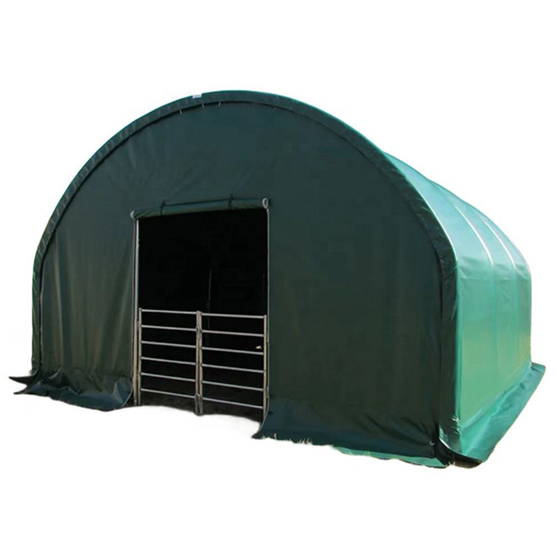 Good quality livestock shelter dairy farm shed 6m span 650gsm PVC animal tent livestock shelter for live cattle goat shed