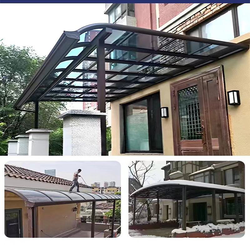 Hot sale Patio Awnings Canopy For house With metal Frame And Polycarbonate Roof