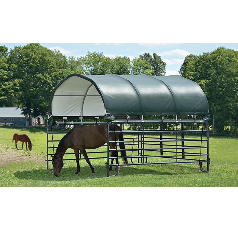 China Factory 8mx8m Cattle Canopy Animal Livestock Dome Horse Shelter Pvc Horse Sheep Tent Shed Shelter For Sale