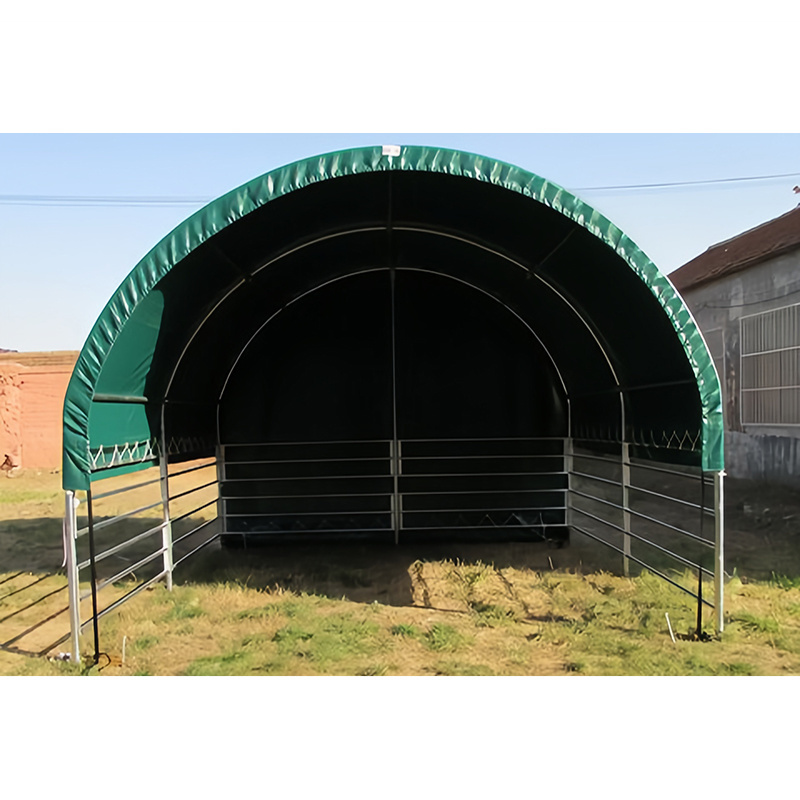 Good quality livestock shelter dairy farm shed 6m span 650gsm PVC animal tent livestock shelter for live cattle goat shed