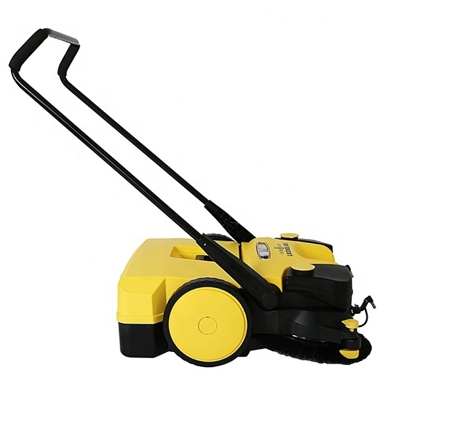 Sell Well Electric Battery hand pushed Floor Sweeper two Wheels Steering Road Sweeper