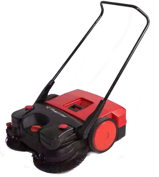 Sell Well Electric Battery hand pushed Floor Sweeper two Wheels Steering Road Sweeper