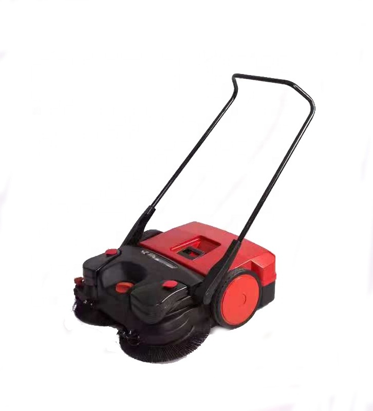 factory sale walk behind hand push road cleaning sweeper battery sweeper