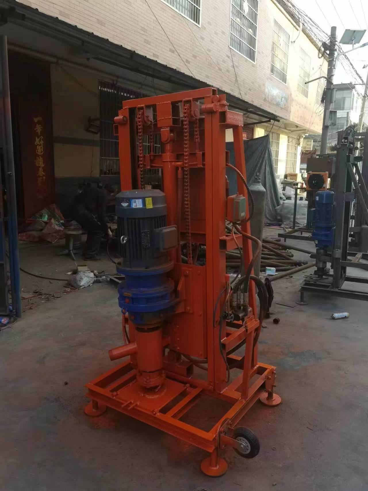 100m Deep Portable Hydraulic Water Well Rotary Drilling Rig /borehole Water Well Drilling Machine With Electric Start