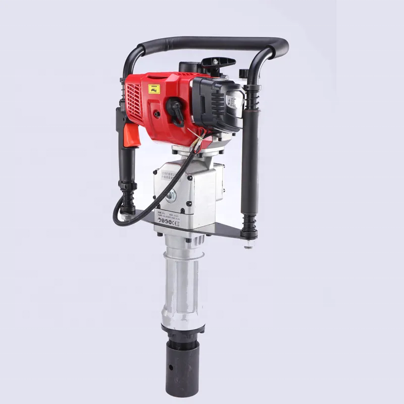 JZ-DZ70 Gasoline Pile Driver 55-170mm Handheld Post Knocker Gas-powered Fence Post Driver